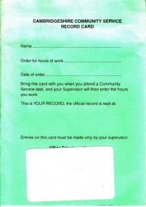 CCS Record Card 01A